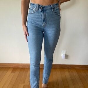 Abercrombie & Fitch High Rise Light Blue Jeans